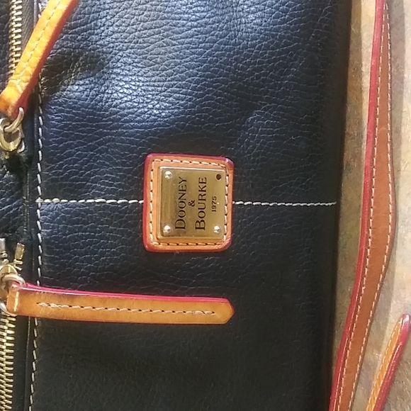 Dooney & Burke Dillen pebbled leather satchel - Picture 3 of 13